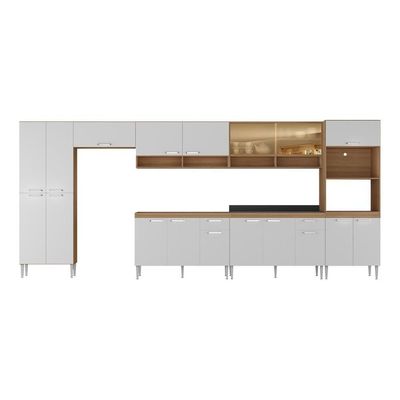 Cozinha Completa Modulada 7 Pçs c/ Armário Balcão Pia Paris