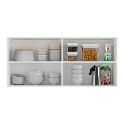 Armário Aéreo Cozinha 120 Cm 2 Portas Mp3682.891 Branco
