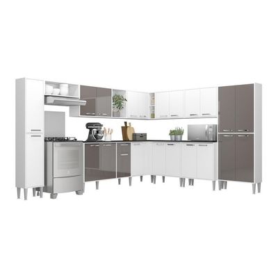Cozinha Completa Xangai Pop Fg3285 Branca/lacca Fumê