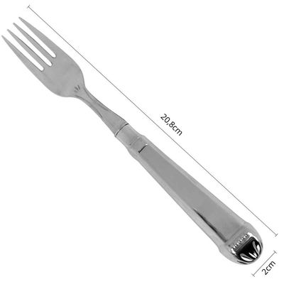 50 Garfos Jumbo para Churrasco Aço Inox 20cm Restaurante Jantar Nobre Robusto