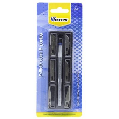 Estilete Precisão Com 6 Pontas 13 Cm Western
