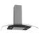 Coifa Terim de Parede Clean Vidro Curvo Black Kroma 90cm Preto Com Kromanox 220V