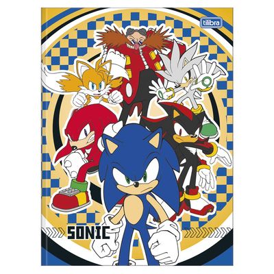 Caderno Universitário Tilibra Sonic Brochura Capa Dura 80 Folhas