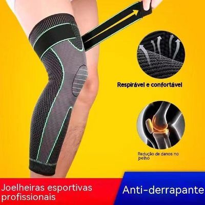 Joelheira De Compressao Meia Termica 3-4 Esporte Corrida Tensor Perna Coxa Panturrilha Articulada Circulacao Estabilidad