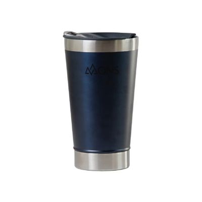 Copo Térmico Mons Em Aço Inox - 473ml - Com Tampa - Azul