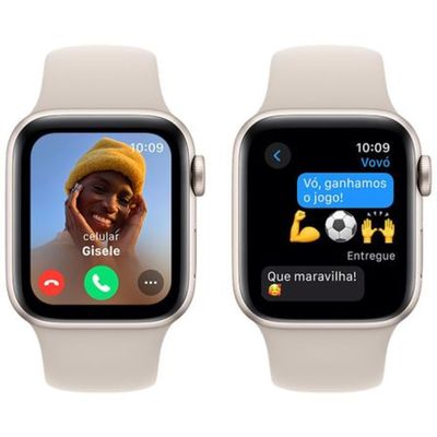 Apple Watch SE (GPS 40 mm) Caixa Estelar de Alumínio Pulseira Esportiva Estelar