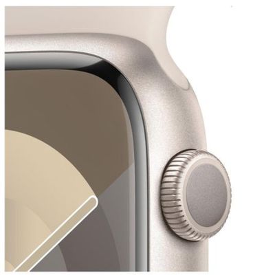 Apple Watch Series 9 (GPS 41 mm) Caixa Estelar de Alumínio com Pulseira Esportiva Estelar