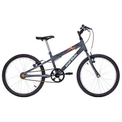 Bicicleta Aro 20 MTB Top Lip 1V V-Brake Grafite Mormaii