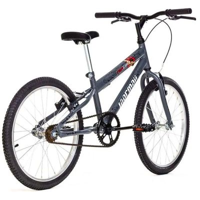 Bicicleta Aro 20 MTB Top Lip 1V V-Brake Grafite Mormaii