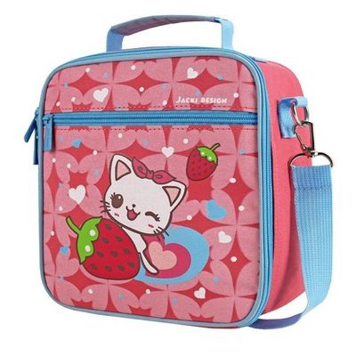 Conjunto Lancheira Térmica Filhotinho E Pote Para Lanche De 4 Peças Salmão