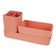 Organizador De Mesa- Maquiagem - Porta Treco - Caneta 3 Peças Linha Loft Salmão