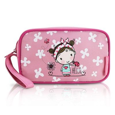 Estojo Tamanho Médio Rosa Pequeninos Jacki Design Fúcsia Morena