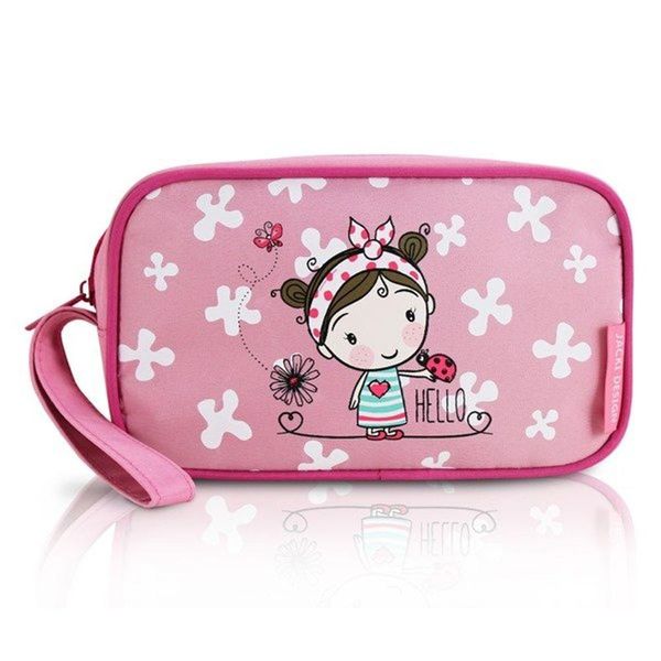 Estojo Tamanho Médio Rosa Pequeninos Jacki Design Fúcsia Morena