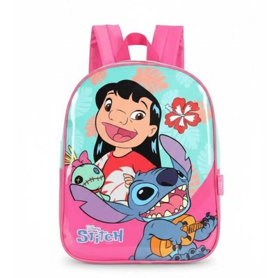 Mochila Costas Stitch Pequena Creche Baby Aloha Escolar Luxcel