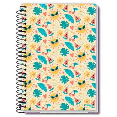 Caderno Universitário 20 M Espiral D'Tales 280 Fls - 285633 - Credeal Capa Dura