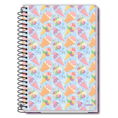 Caderno Universitário 20 M Espiral D'Tales 280 Fls - 285633 - Credeal Capa Dura