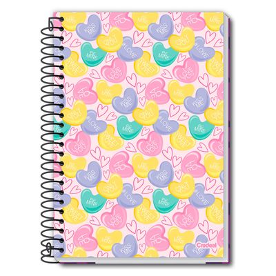 Caderno Universitário 20 M Espiral D'Tales 280 Fls - 285633 - Credeal Capa Dura