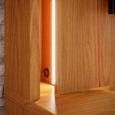 Home Estante Rack Jordão Para Tv Até 75 Polegadas Com Led Freijo Freijo