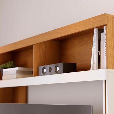 Home Estante Belaya Sala Para Tv De Até 65 Polegadas Freijo-off White Matte Freijo-off White Matte