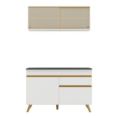 Cozinha Compacta Multimóveis Veneza Gw Fg3688 Branca