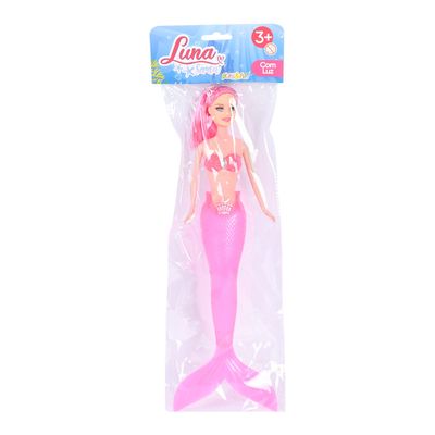 Boneca Luna Sereia Play&Fun com Luz