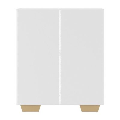 Armário Lavanderia Com 2 Portas Multimóveis Branco/natural
