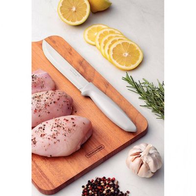 Faca 6 para Cozinha Plenus em Aço Inox Tramontina Off White