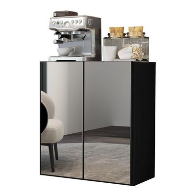 Aparador Buffet 3 Portas Suspenso Vegas V1012 Preto