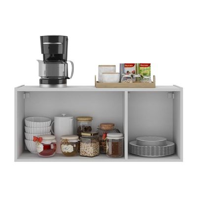Balcão De Cozinha Suspenso 3 Portas Multimóveis Mp2166 Branco Branco