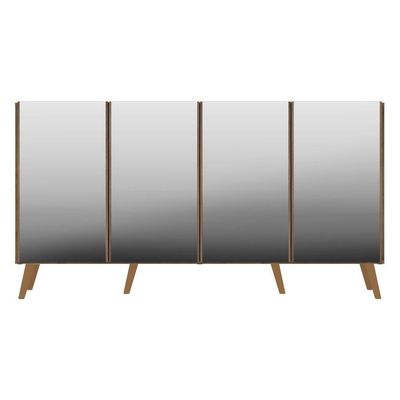 Aparador Buffet 4 Portas Multimóveis V3594 Rustic Rustic