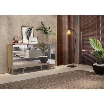 Aparador Buffet 4 Portas Multimóveis V3594 Rustic Rustic