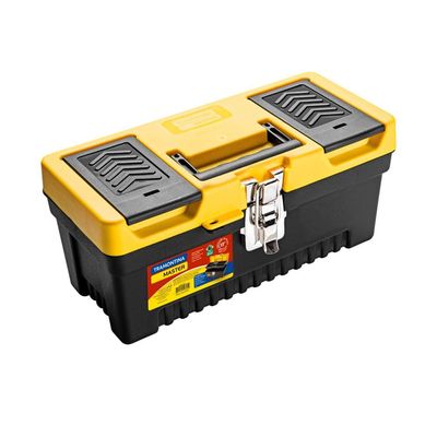 Caixa Plástica para Ferramentas 13 Polegadas 43803013 Tramontina Amarelo e Preto