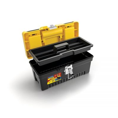 Caixa Plástica para Ferramentas 13 Polegadas 43803013 Tramontina Amarelo e Preto