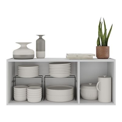 Aparador Buffet Suspenso 3 Portas Multimóveis Mp8001 Branco Branco