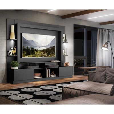 Rack Estante Tv 65´´ Leds Preto