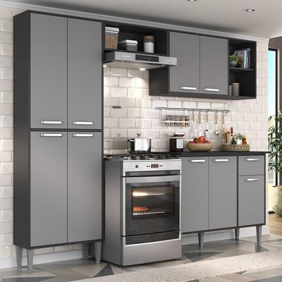 Cozinha Compacta Armário E Balcão Xangai Multimóveis Vm2840