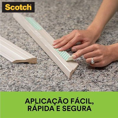 Fita Adesiva Dupla Face De Espuma Fixa Forte 12mmx1,5m - Scotch 3m