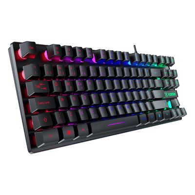 Teclado Gamer Fearless 80 Rainbow Backlight ABNT2 Membrana