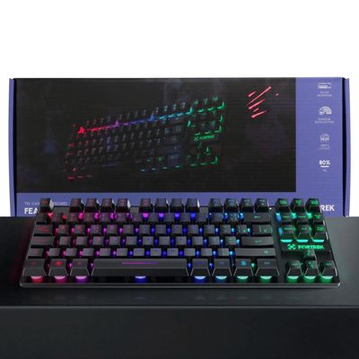 Teclado Gamer Fearless 80 Rainbow Backlight ABNT2 Membrana