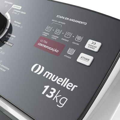 Máquina De Lavar Mueller 13kg, Com Ultracentrifugação Mla13 Branco 110V