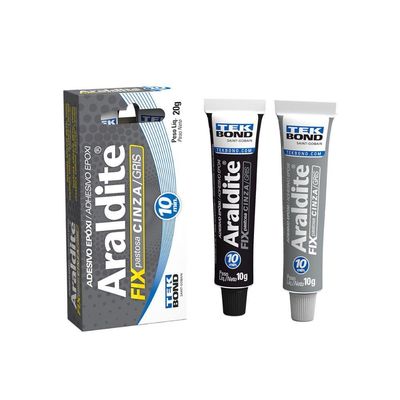Adesivo Araldite Fix Pastosa Cinza 10 Min. 20gr - Tekbond