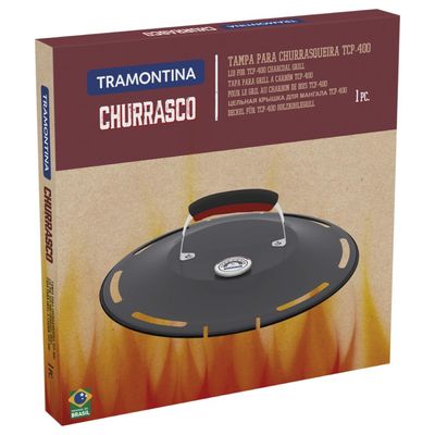 Tampa para Churrasqueira TCP-400 Tramontina em Aço Carbono Esmaltado