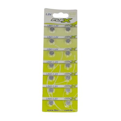 Blister C/ 14 Pilhas Modelo Botão  LR41 FX-LR41 1.5V 30mAh