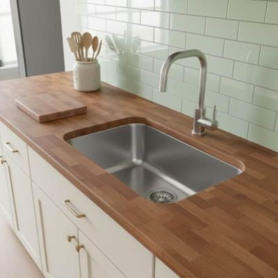 Cuba para Bancada Tramontina Inox Alto Brilho 29L Retangular 56x34cm Cozinha Área Gourmet