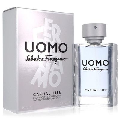 Perfume-col. Masc. Uomo Casual Life Salvatore Ferragamo 100 Ml Eau De Toilette