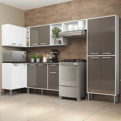 Cozinha Completa Armário e Balcão Xangai Zouk Multimóveis