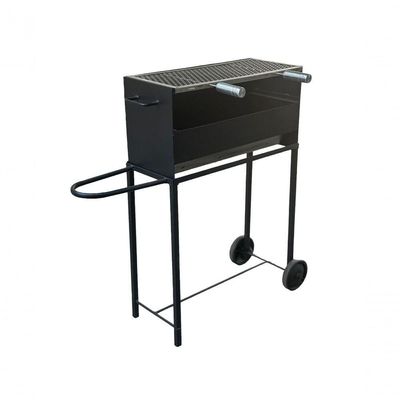 Churrasqueira 2 Repartições Com 1 Grelha De Inox 2 Repartições Preto