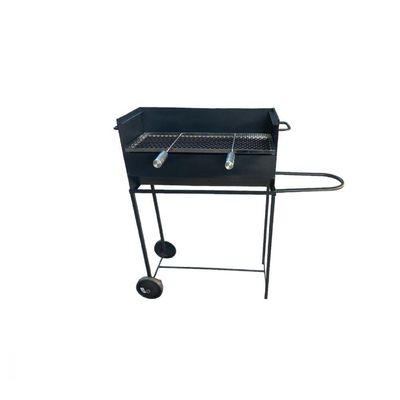 Churrasqueira 2 Repartições Com 1 Grelha De Inox 2 Repartições Preto