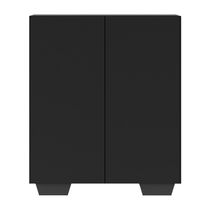 Armário Lavanderia Com 2 Portas Multimóveis Preto