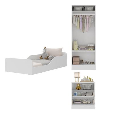 Quarto Infantil Completo Liz Multimóveis Branco